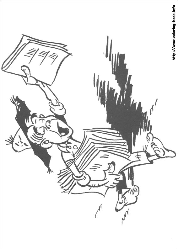 Lucky Luke coloring picture